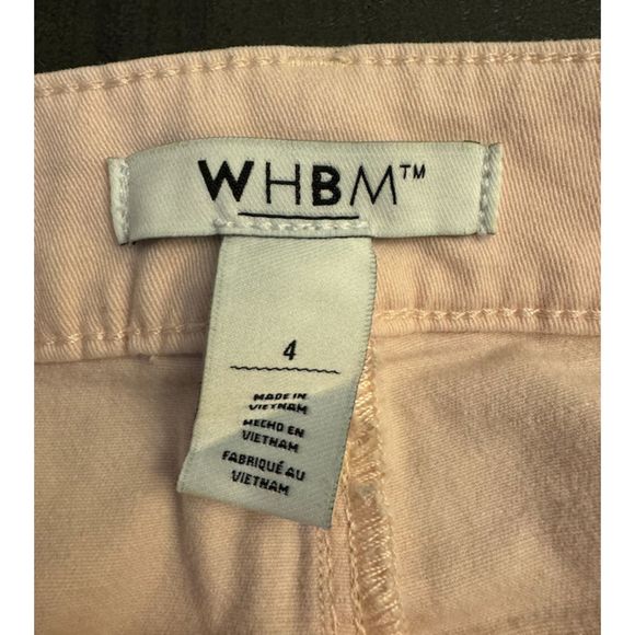 White House Black Market Skinny Cargo Pants- Baby Pink - Sz 4 - Picture 4 of 9